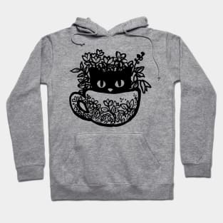 Cup Garden Cat Hoodie